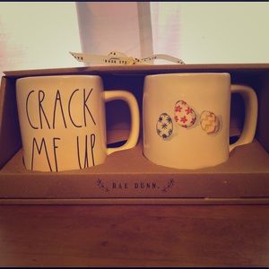 Rae Dunn “Crack me up” Mug Set
